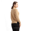 High Style Women's 100% Cashmere Long Sleeve O-Neck Sweater